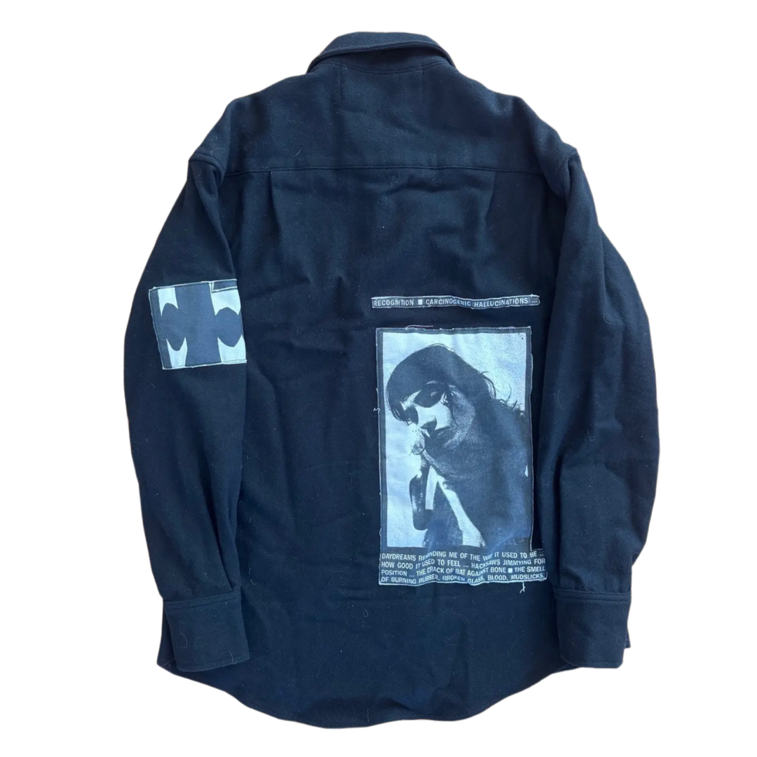ENFANTS RICHES DEPRIMES 'BLACK' SMOKING LADY BUTTON UP SHIRT