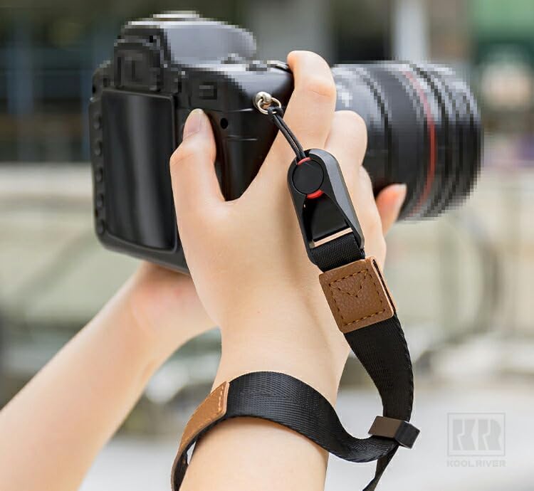 [LUNBER-ARMOR] For Nikon ZR Z5II Z30 zfc coolpix p1100 ストラップ Z50 zf Z5 Z7II Z8 ハンドストラップ 落下防止 片手巻き 手首 一眼レフ リストストラップ 取り外し簡単 ニコン 一眼レフカメラ(ブラウンB)