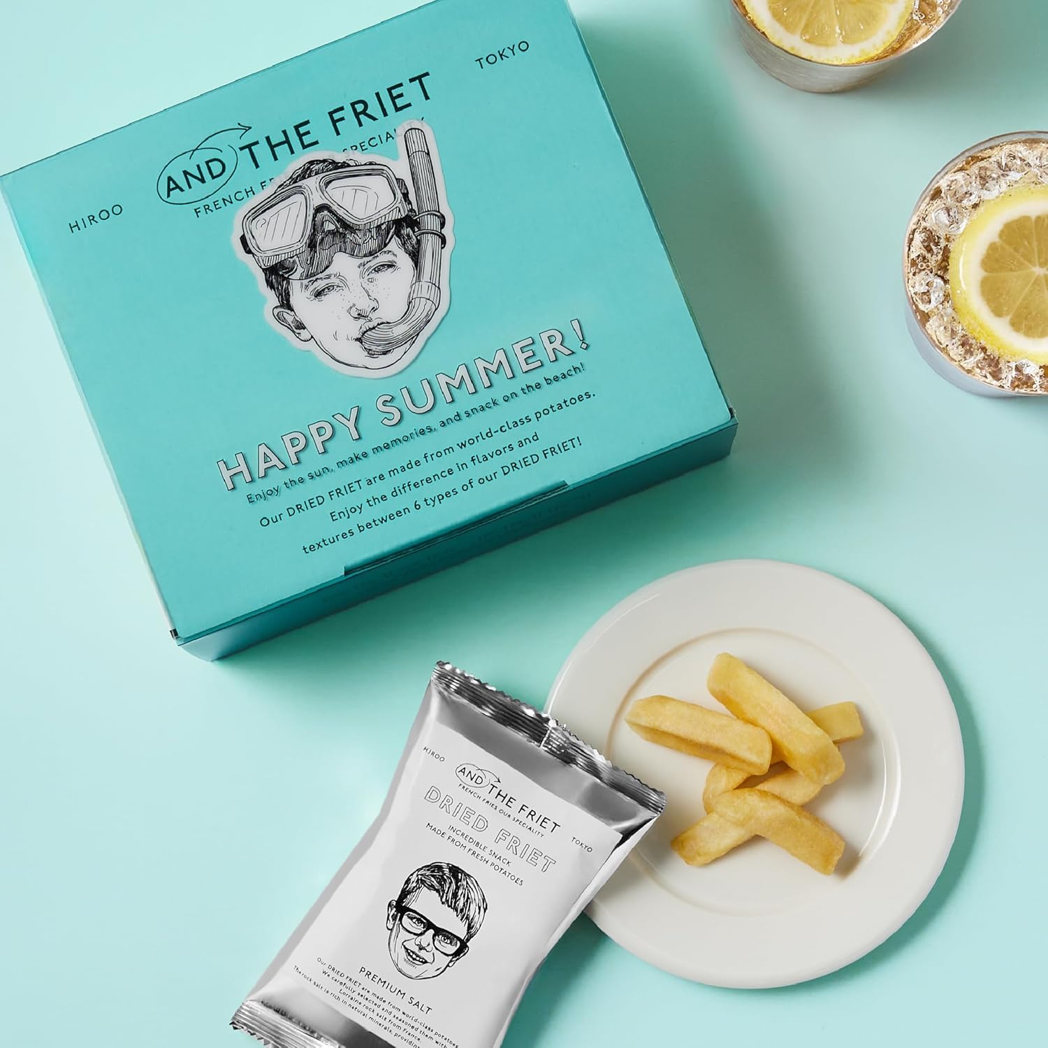 AND THE FRIET アンド・ザ・フリット Mini 6-Piece Set Dried Fries Summer Gift Ochugen 2025 Hand-Delivered Treats Western-Style Snacks Popular Stylish Potato Chips Assorted Box Individually Wrapped Tokyo Souvenirs