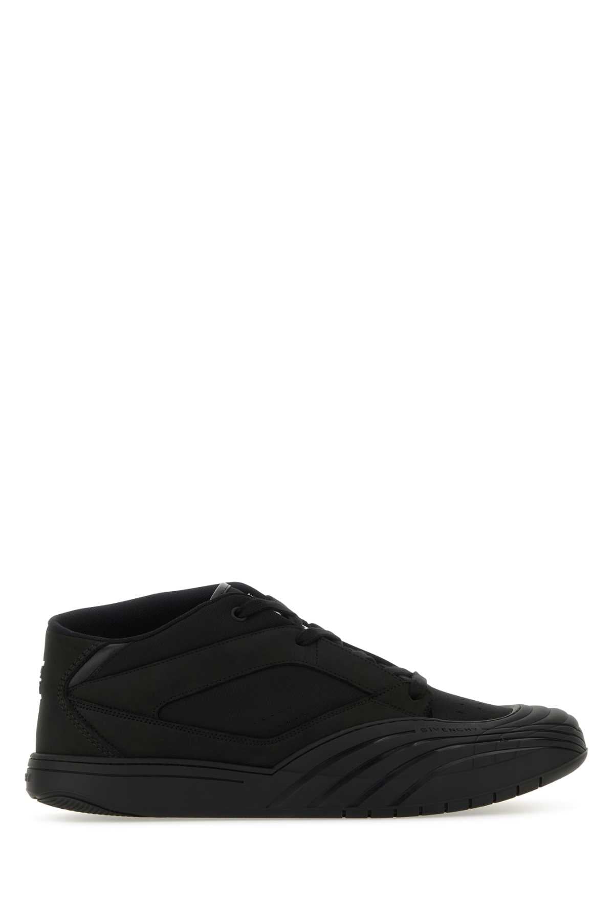 Givenchy Givenchy Black Fabric And Leather Skate Sneakers - Image 2