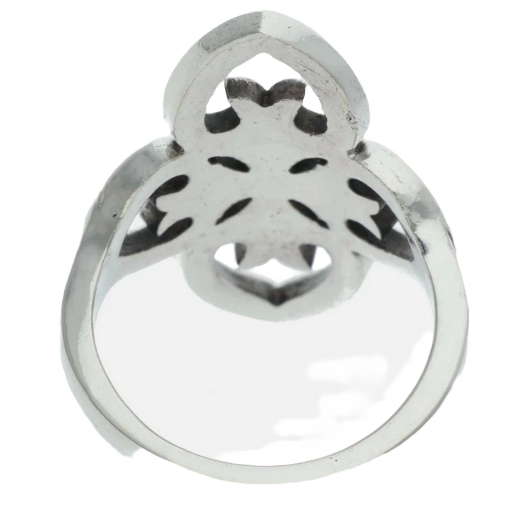 CHROME HEARTS 'FILIGREE HEART' SILVER RING