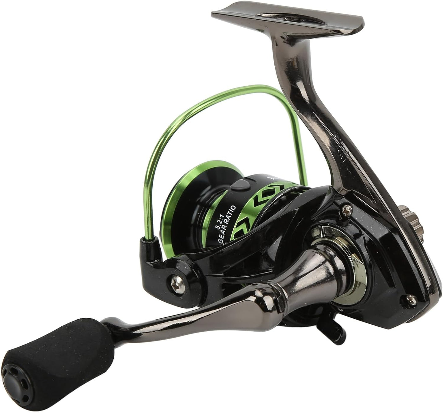 All Metal 5.2:1 Spinning Fishing Reel Geometric Cup Sealed Bearing High Performance Metal for Fishing Lovers