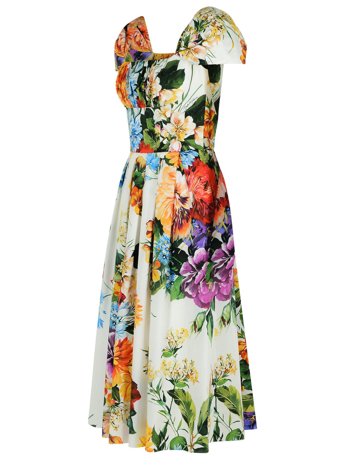 Dolce  Gabbana ドルチェ＆ガッバーナ「フィオラート」マルチカラーコットンドレス - Image 2