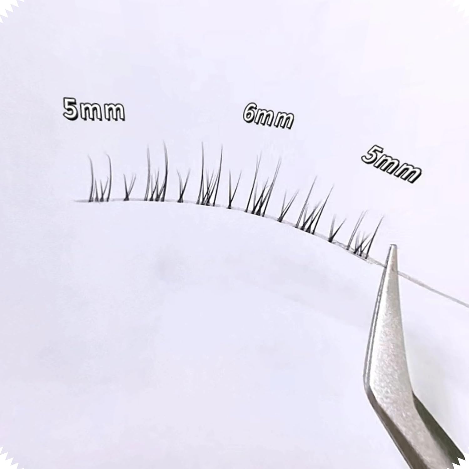Bookwarm 5 Pairs Bottom Eyelashes, Natural Popular, Soft Core, Ultra Lightweight, Soft, Handmade, Actress Eyelashes, Cosplay Makeup, False Eyelashes, Mother's Day Gift (ZX07 Lower Eyelashes)