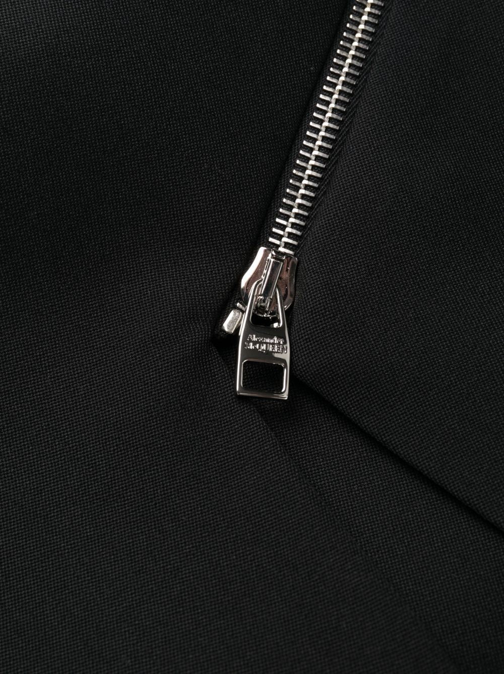 Alexander McQueen アレクサンダーMCクイーングレインデプードルウールミディドレス - Image 2