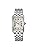 Seiko SWR083 Women's Wristwatch, Rectangle Face, Quartz, Silver, Bracelet Type