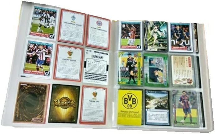 Trading Card Files, 9 Pockets, Holds 540 Sheets, Large Capacity Trading Card File Binder