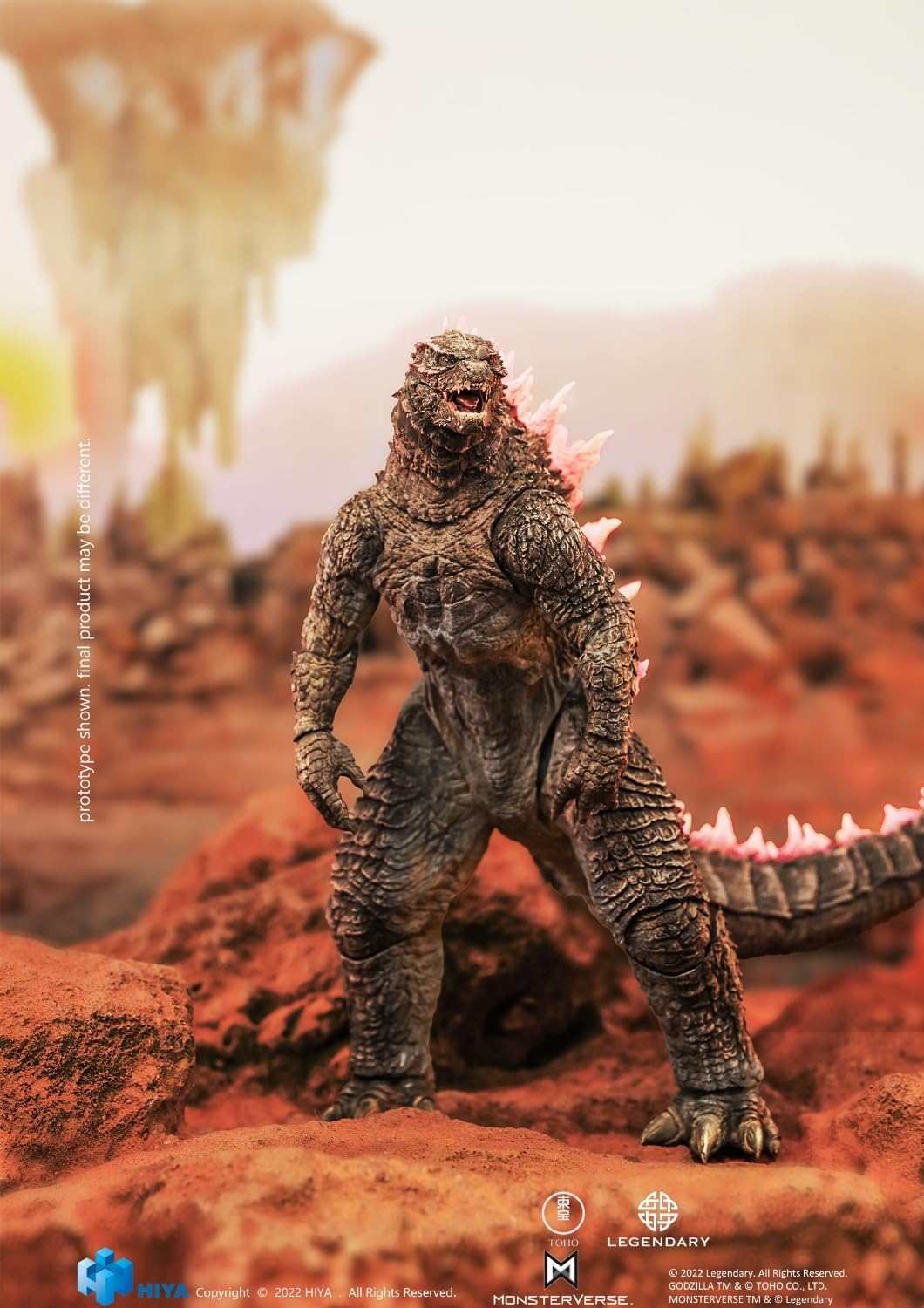 HiPlay HIYA Godzilla vs King Kong 2 EBG0412 Figure, Pre-Painted Finished PVC