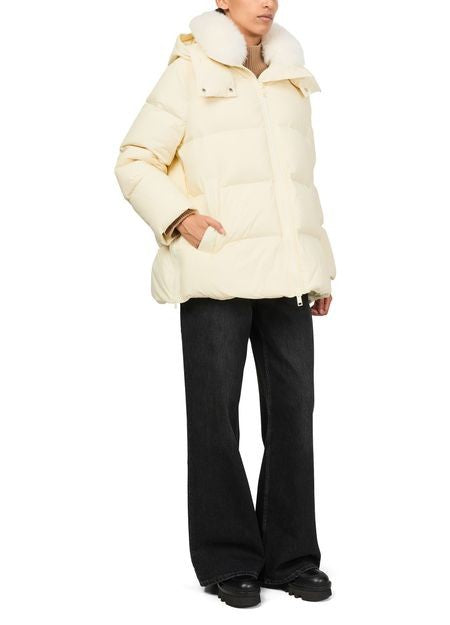 YVES SALOMON Hooded puffer jacket with a fox fur collar - Image 2