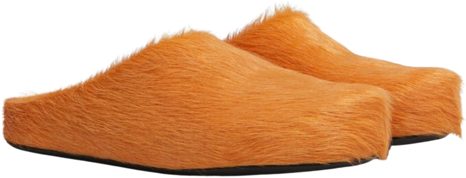 MARNI 'LIGHT ORANGE' SABOT SLIPPERS