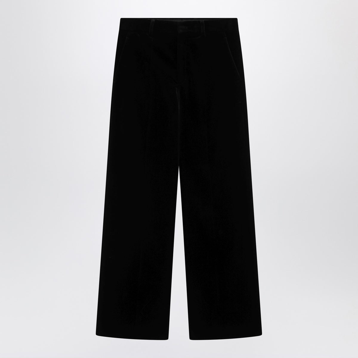 Valentino バレンティーノブラックコットンベルベットのズボン - Image 2