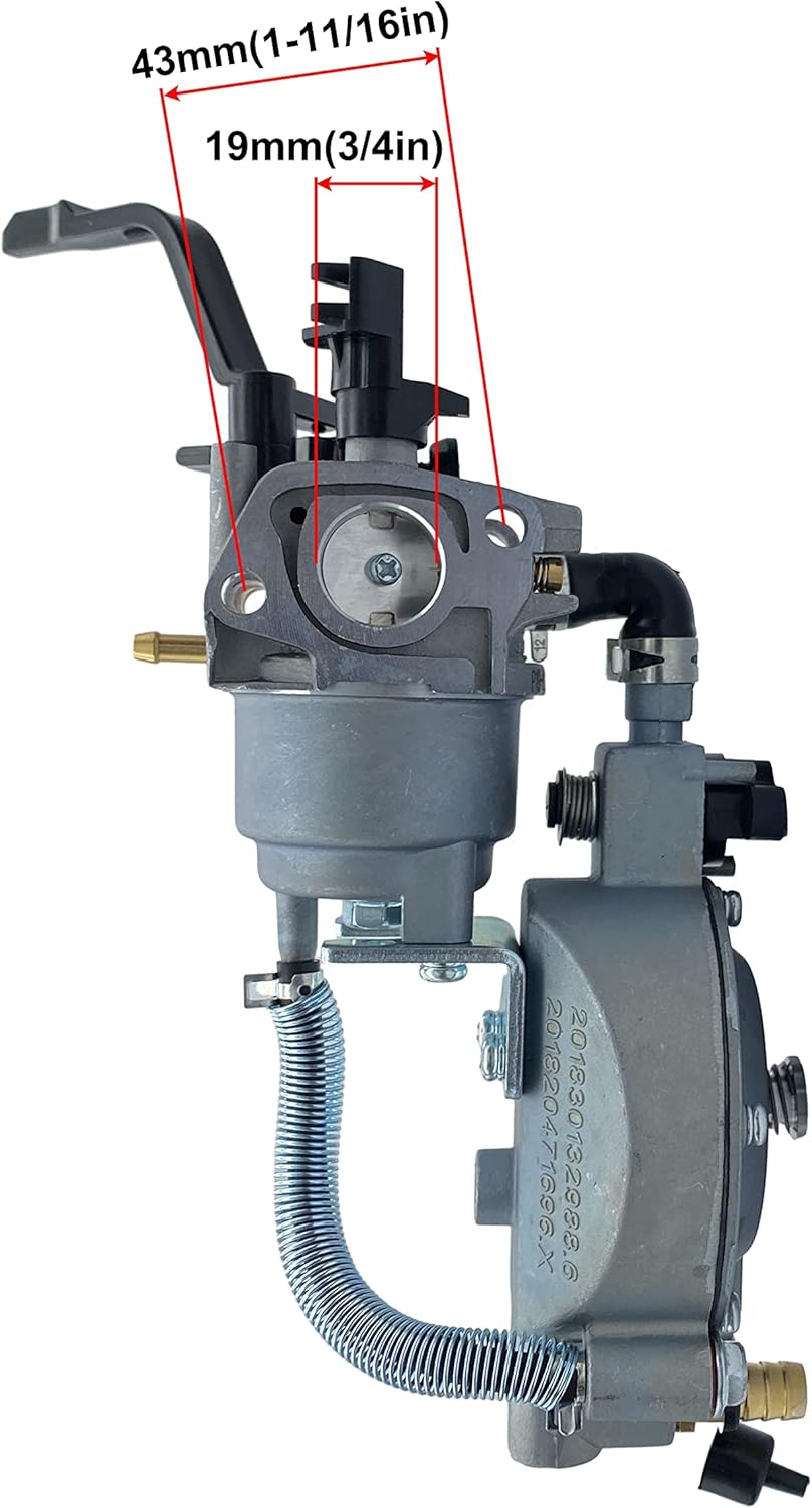 YAMAKATO 発電機 キャブレター ホンダ クローン ジェネラック プレデター チャンピオン GX160 GX200 163cc 196cc 212cc 224cc 天然ガスまたはガソリンで稼働