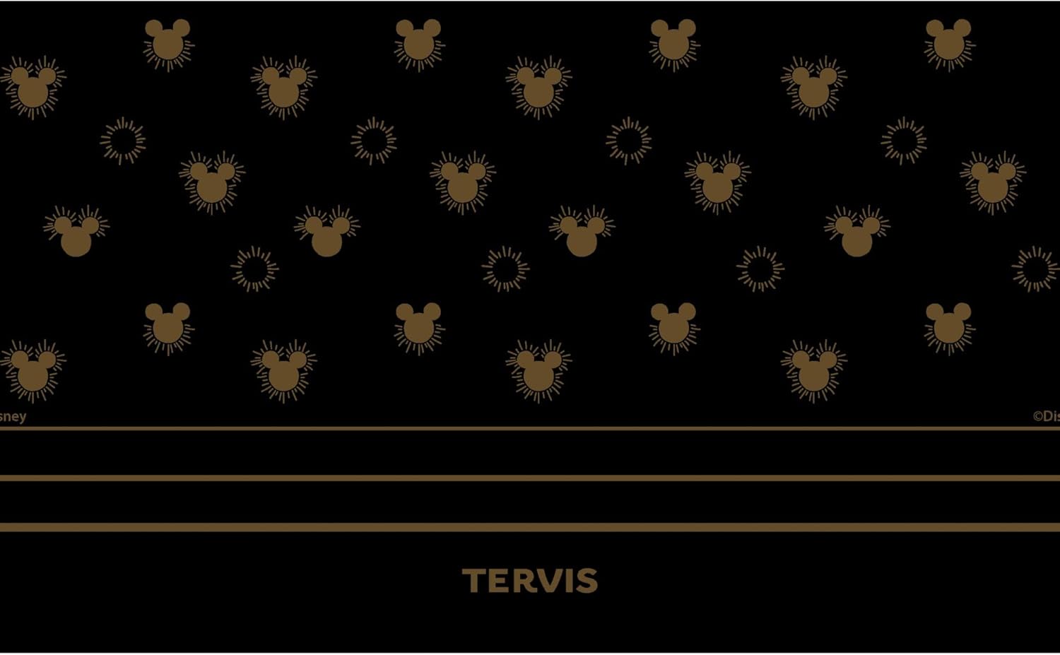 Tervis Traveler Disney - Vaso aislado de triple pared de Mickey Golden Sunburst mantiene las bebidas frías y calientes, 20 onzas, acero inoxidable