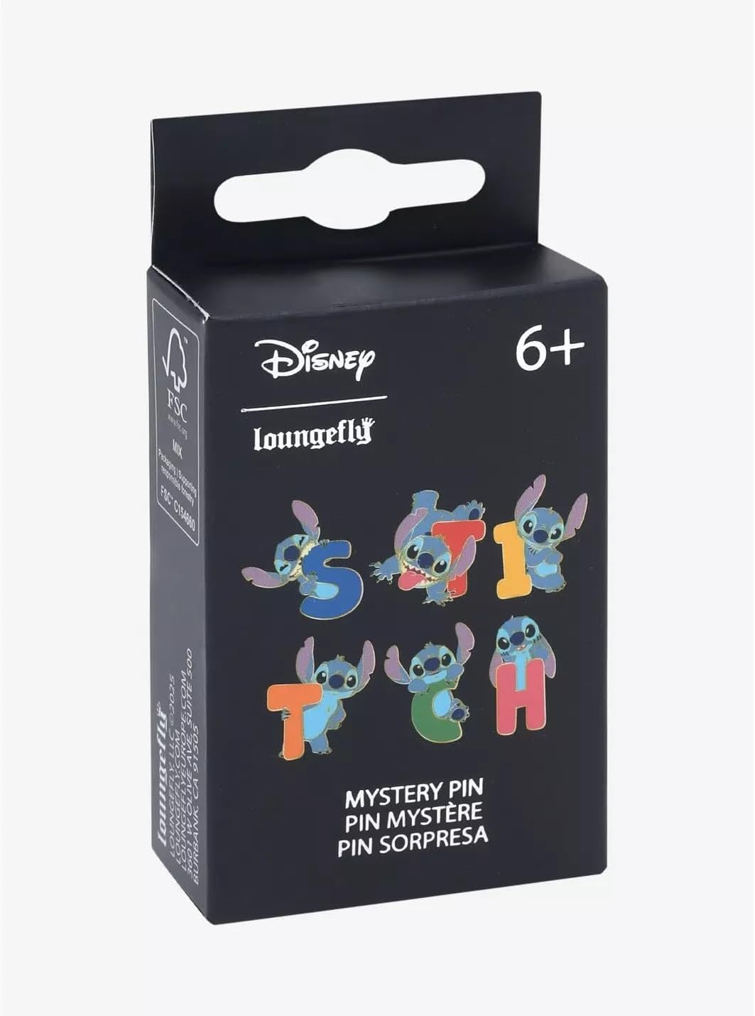Loungefly Disney - Lilo & Stitch - Letters & Poses Mystery Enamel Pin - Styles Vary - Lilo And Stitch - Mystery Box Enamel Pin - Novelty Brooch