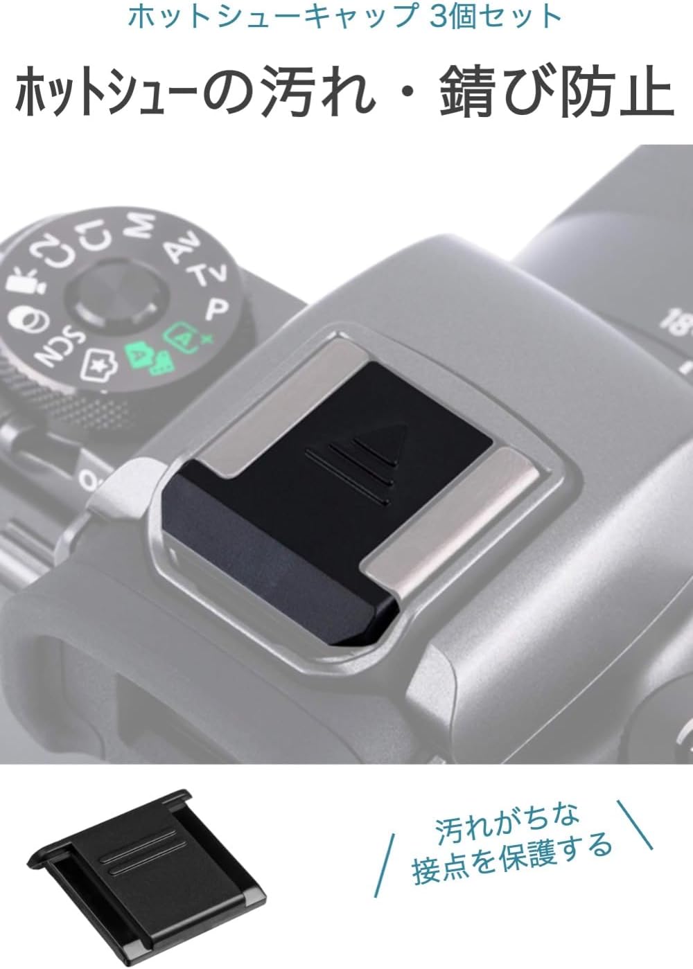 wumio Hot Shoe Cap Set of 3 for SLR Mirror Reflex Stain Resistant Hot Shoe Cover for Nikon Canon Sony Olympus Compatible Hot Shoe Cap Strobe