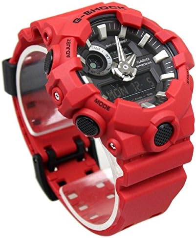 Police Self-Defense Force G-SHOCK Men's Plastic Belt Watch (GA-700-1A GA-700-1B GA-700-2A GA-700-4A GA-700-7A), red, GA-700-4A (red) , fashion watch business watch casual watch mens watch chronograph