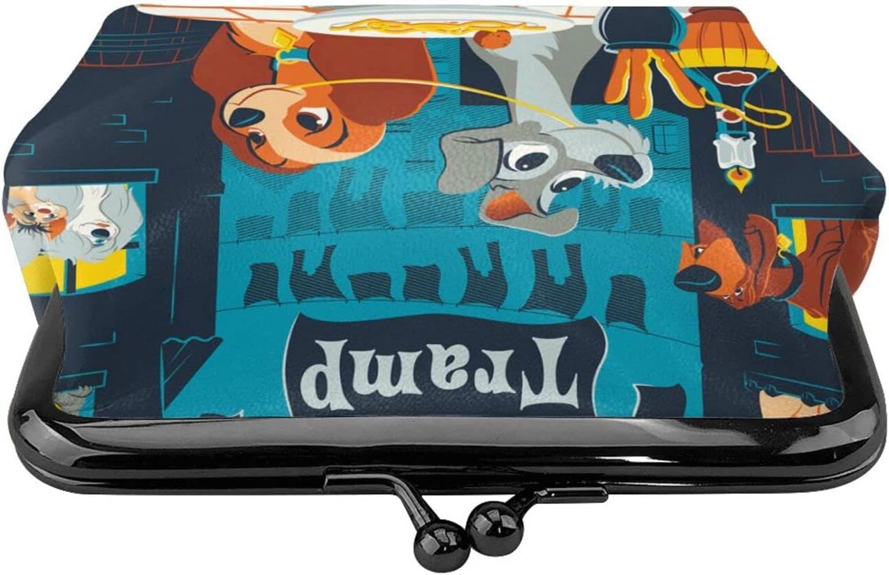 The Lady and the Tramp Monogatari (1) Anime Coin Purse Purse Leather Cute Mini Wallet Fashionable Coin Purse Mini Wallet Small Purse Round Coin Purse, Popular, Moe Goods, Birthday Gift, colorful