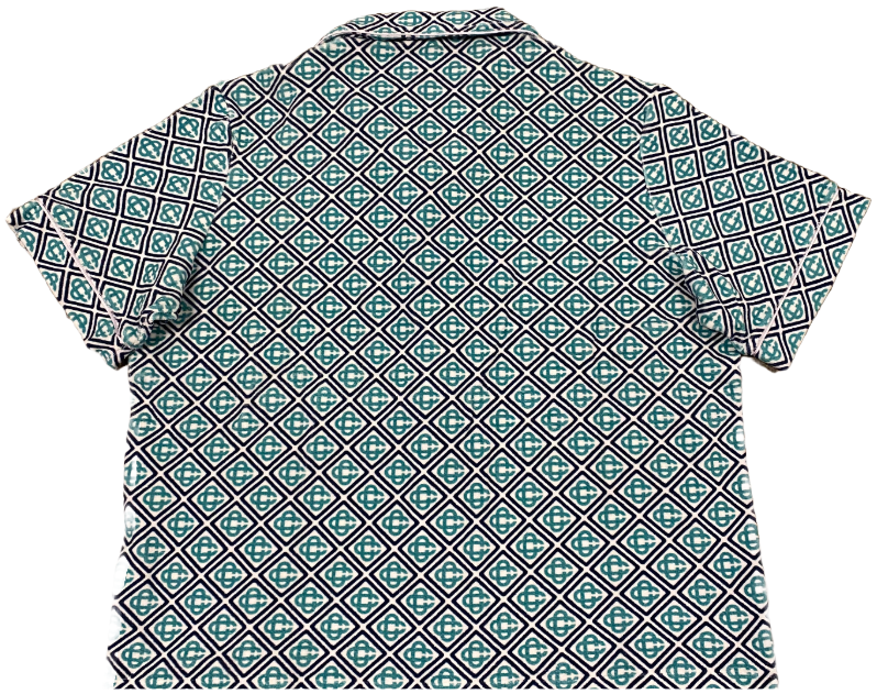 CASABLANCA 'TEAL BLUE' TOWELLING SHIRT