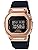 Casio GM-S5600 Wristwatch, Metal Covered, Black x Pink Gold, watch