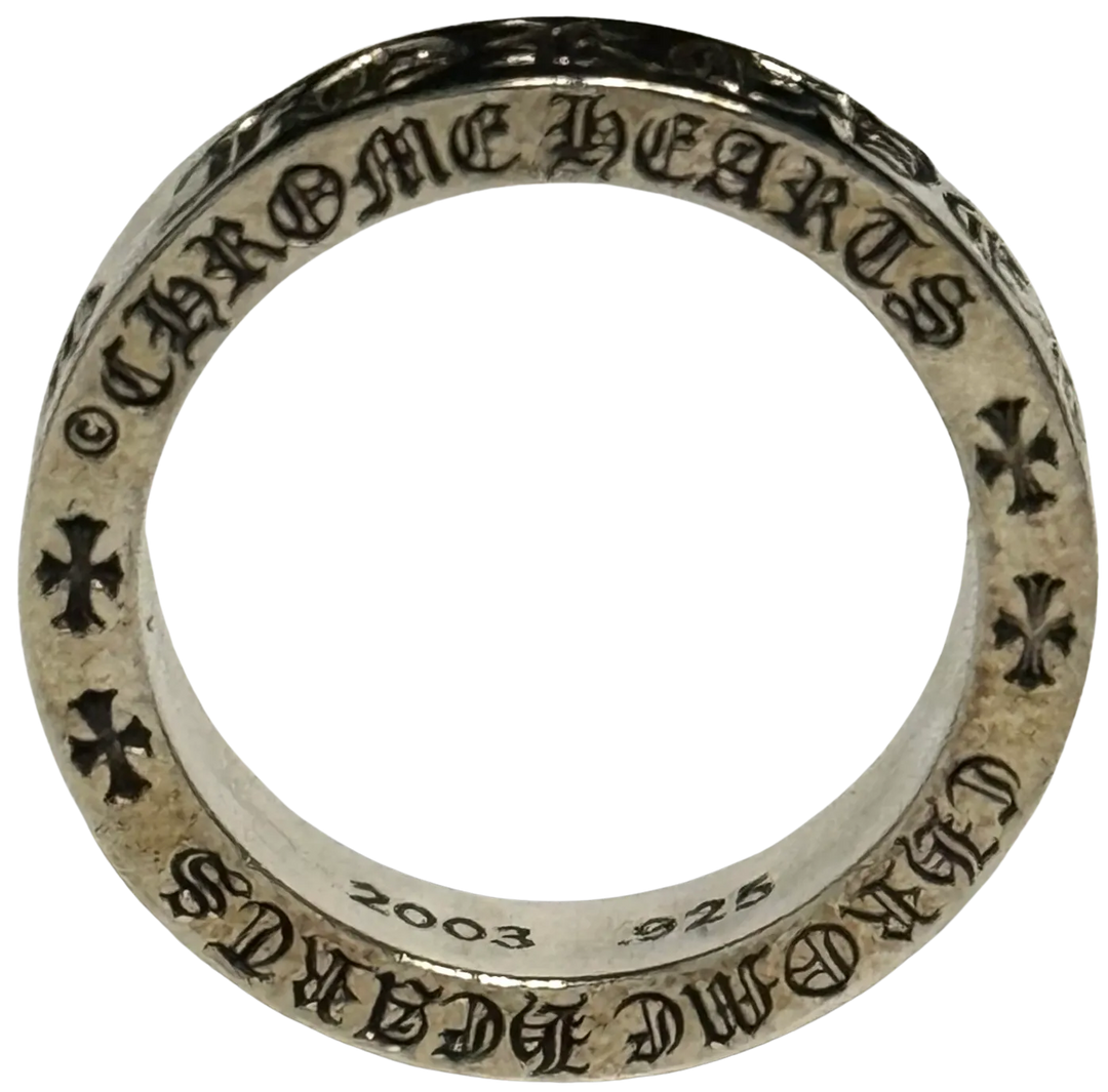 CHROME HEARTS 'SPACER' 6MM FOREVER SILVER RING