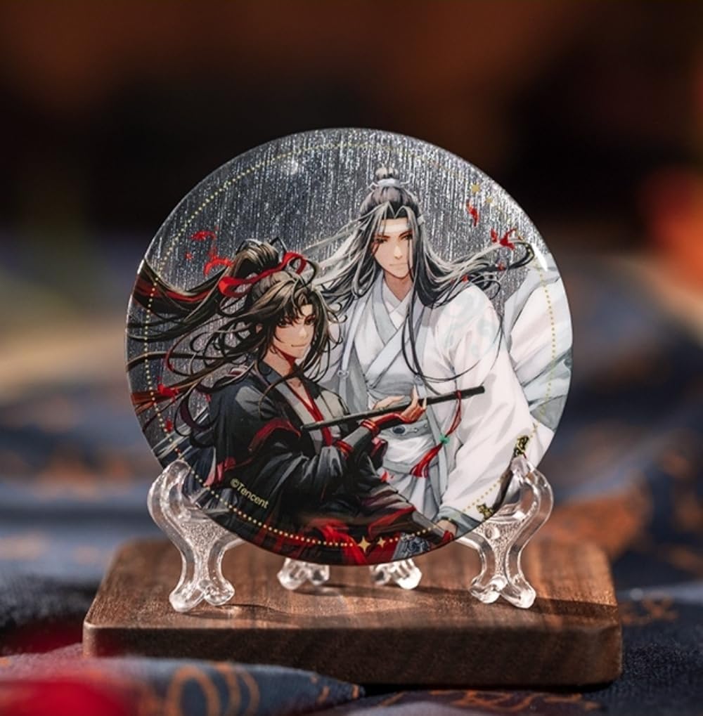 "Magesoshi" Geki Muenyi & Indigo Forget All In Set Can Badge Acrylic Colored Paper Anime Area Official Goods