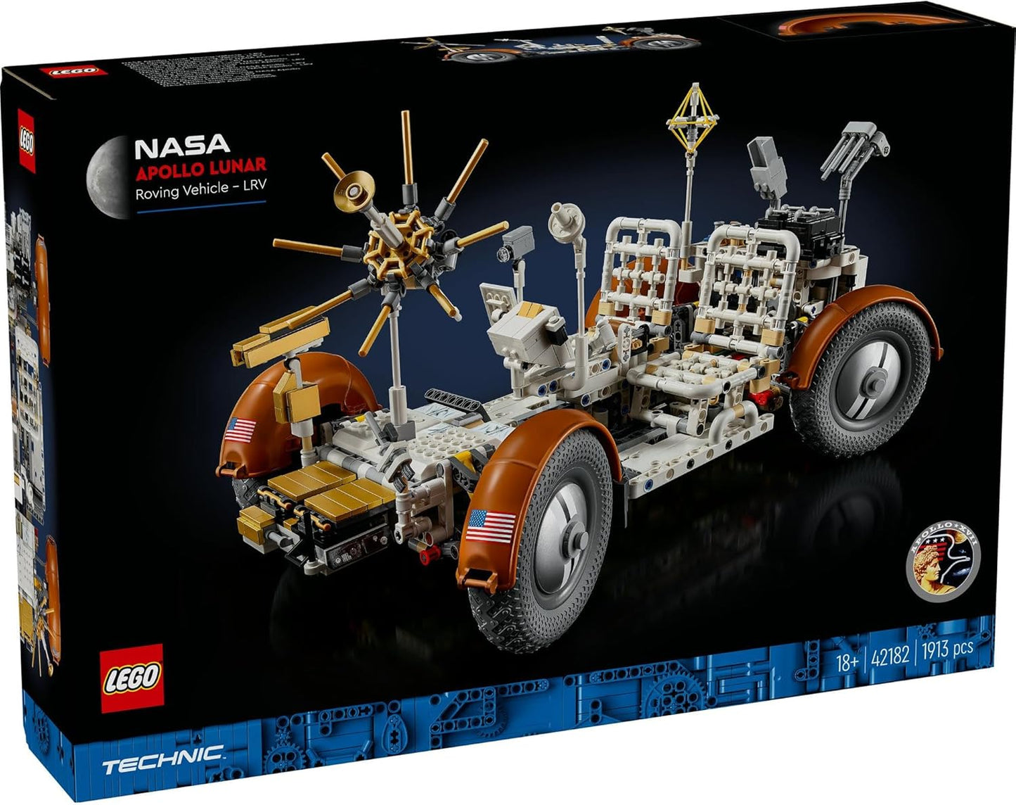 LEGO Technic, NASA Apollo Lunar Rover - LRV Toy Toy Present, Block, Boyfriend, Girls, Boyfriend, Interior, Car, Car, Universe, 42182
