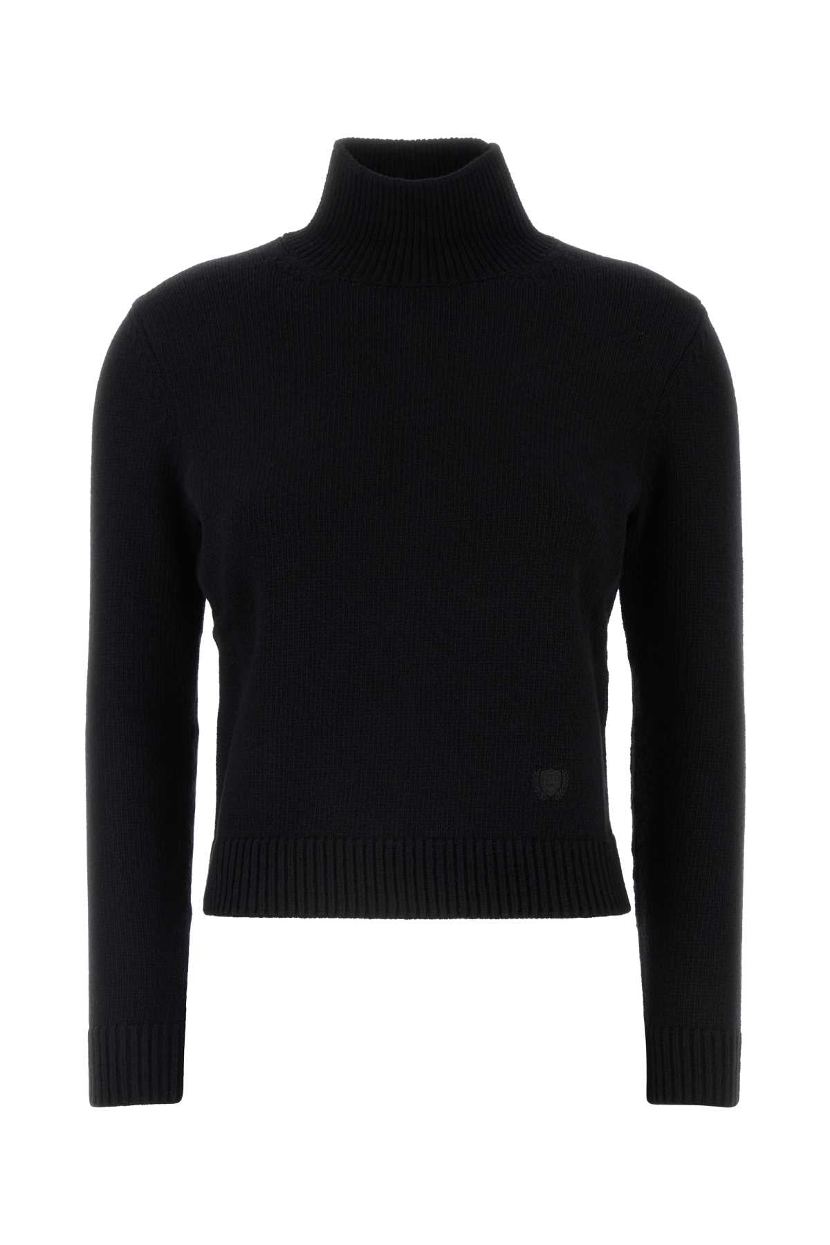 Balenciaga バレンシアガブラックウールブレンドセーター - Image 2