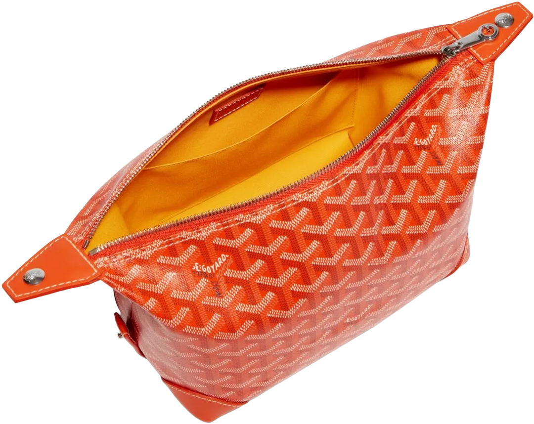 GOYARD 'ORANGE' BOWLING 25 TOILETRY BAG