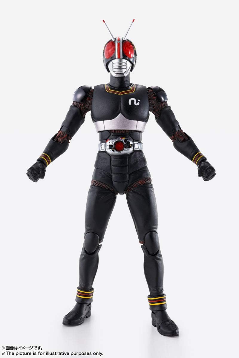 Tamashi Nations S.H. Figuarts (True Bone Carving Manufacturing Method), Kamen Rider Black, Approx. 5.9 inches (150 mm), ABS & PVC Pre-painted Action Figure