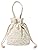 ENTRAMBI Made in Japan Lace Drawstring Bag, Round Shape, Square Type, Lace, Floral Pattern, Women's, Yukata, Kimono