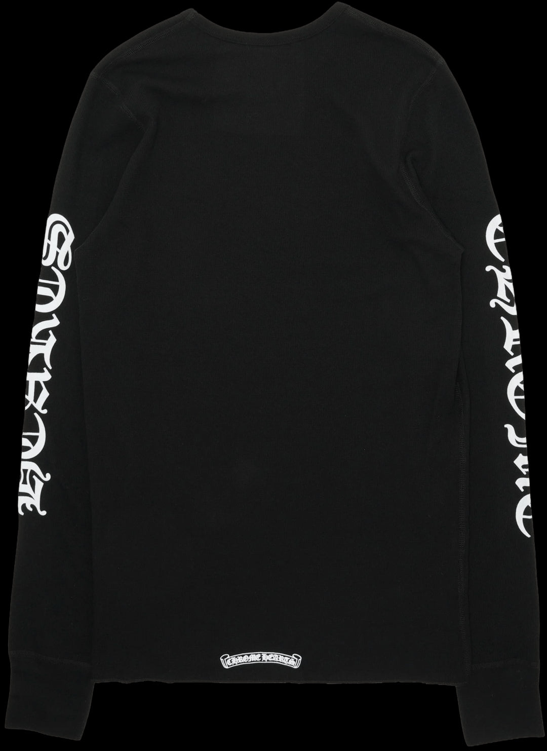 CHROME HEARTS SCROLL LOGO THERMAL SHIRT BLACK