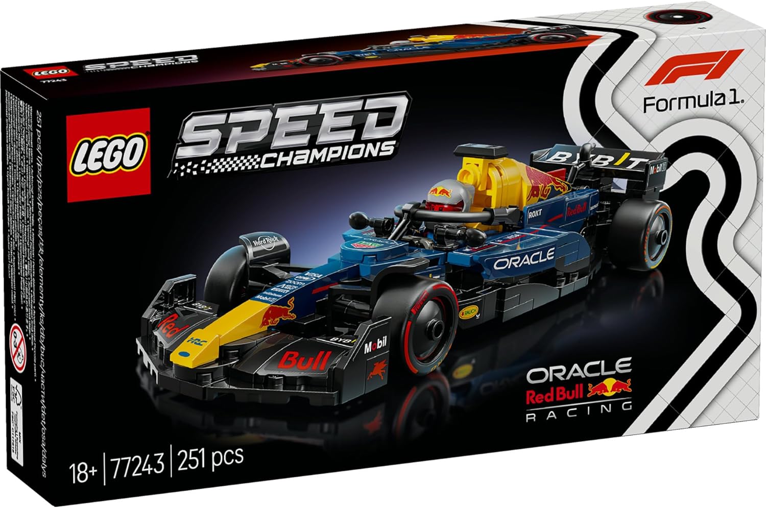 LEGO(R) Speed Champions Oracle Red Bull Racing RB20 F1 Race Car Toy, Building Blocks, Birthday Present, For Men and Women, Vehicle, Car, Mini Car, 77243
