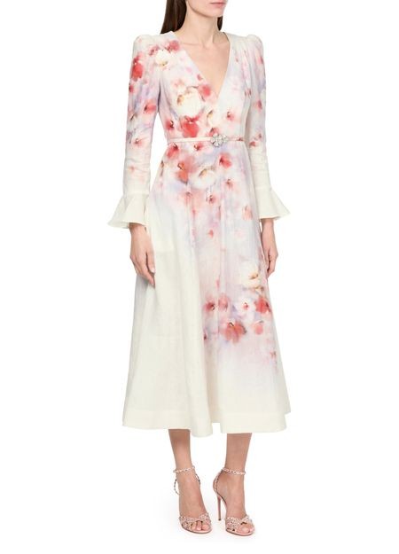 ZIMMERMANN Crush フリル付き 袖付き ミディ丈ドレス - Image 2