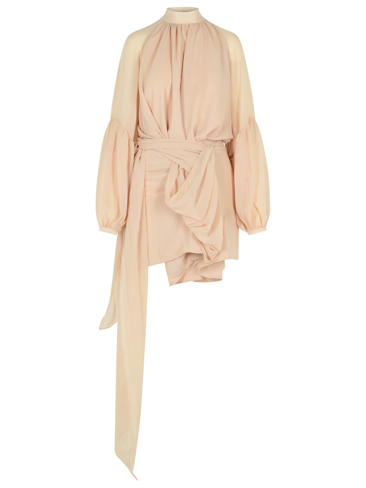 Rotate 「Joan」ヘーゼルナッツポリエステルドレスを回転させます - Image 2