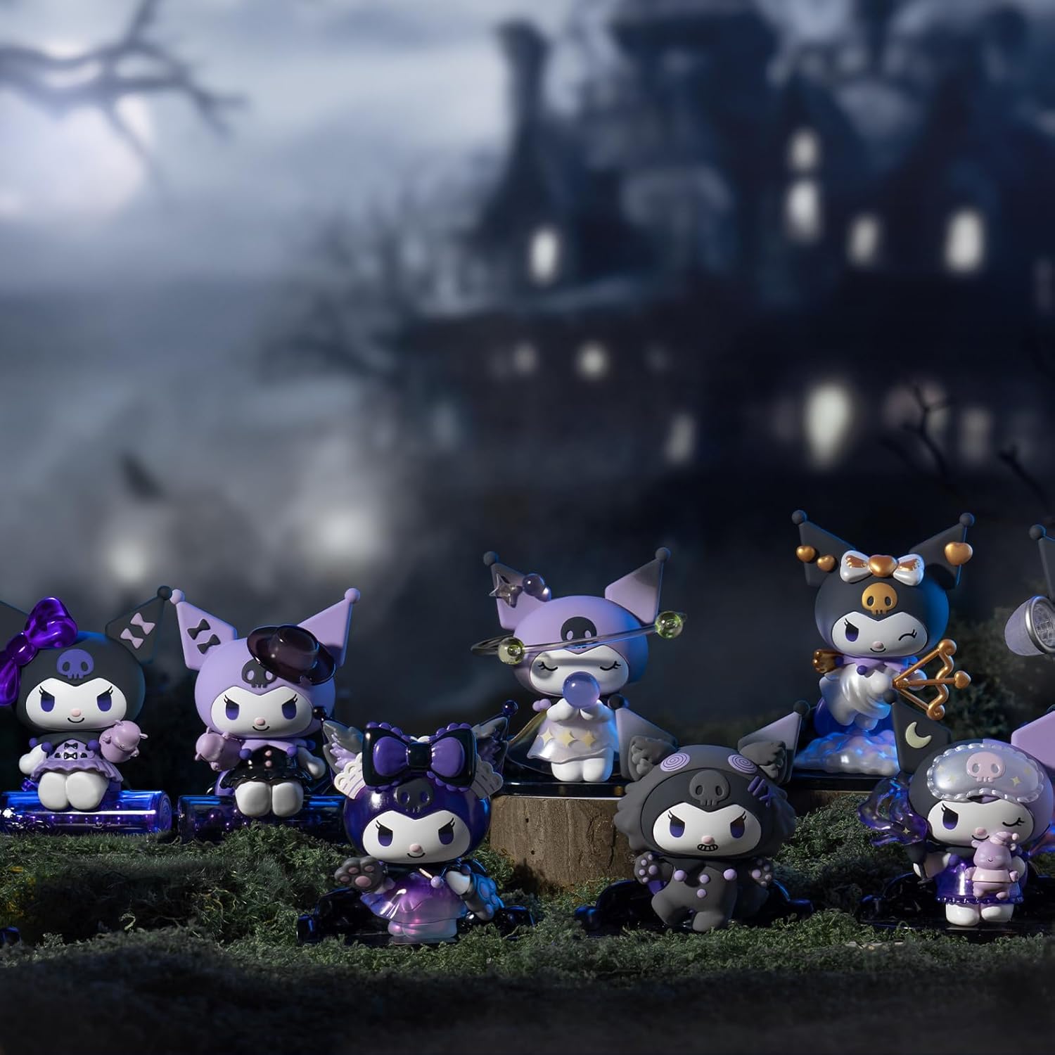 TOP TOY Sanrio Kromi Werewolf Game Series [1 Piece] Plush Toy Blind Box Figure Soft Vinyl PVC Premium Toy Birthday Present for Kuromi Character Collectors