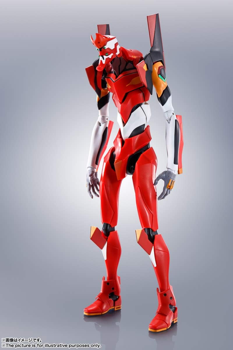 Robot Spirits Evangelion [Side EVA] Evangelion Unit 2 + S Type Equipment - New Movie Version Approx. 6.7 inches (170 mm), ABS & PVC Pre-painted Action Figure