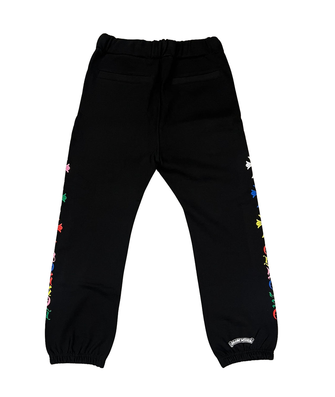 CHROME HEARTS MULTICOLOR CEMETARY BLACK SWEATPANTS