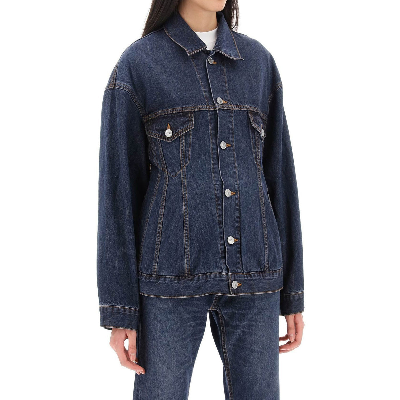 Balenciaga バレンシアガ「砂時計」デニムジャケット - Image 2