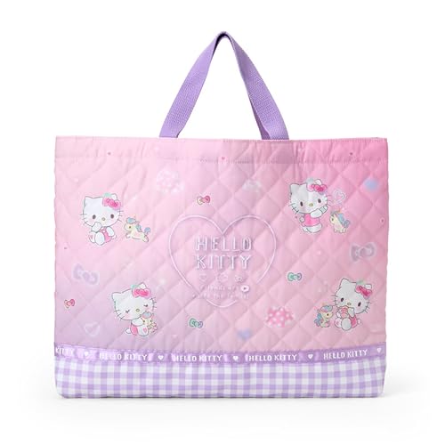 Sanrio Quilted Lesson Bag for Kids, Handbag, Okeko Bag with Loop, Name Space