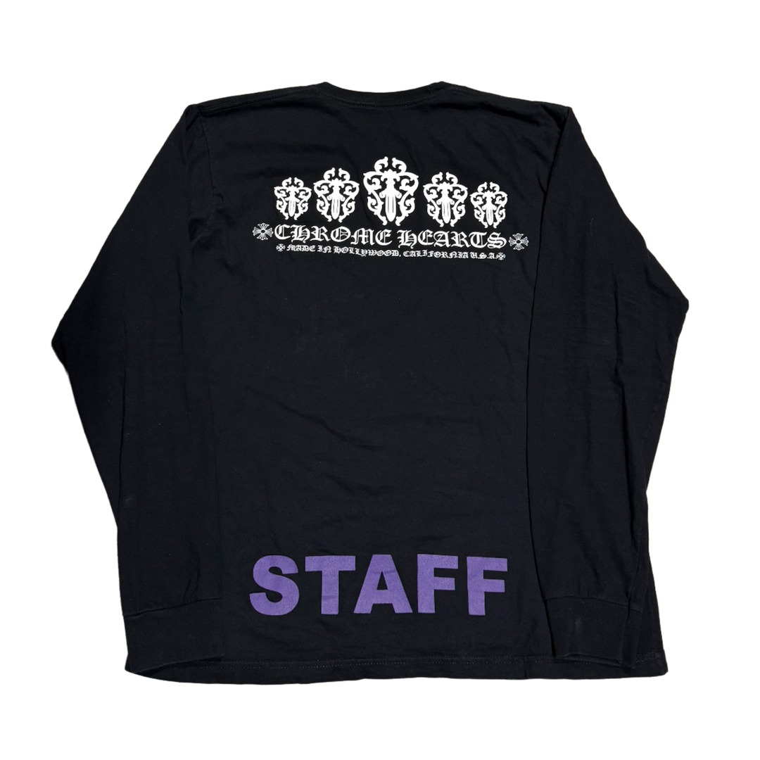 CHROME HEARTS 'STAFF WHITE DAGGER' BLACK LONGSLEEVE