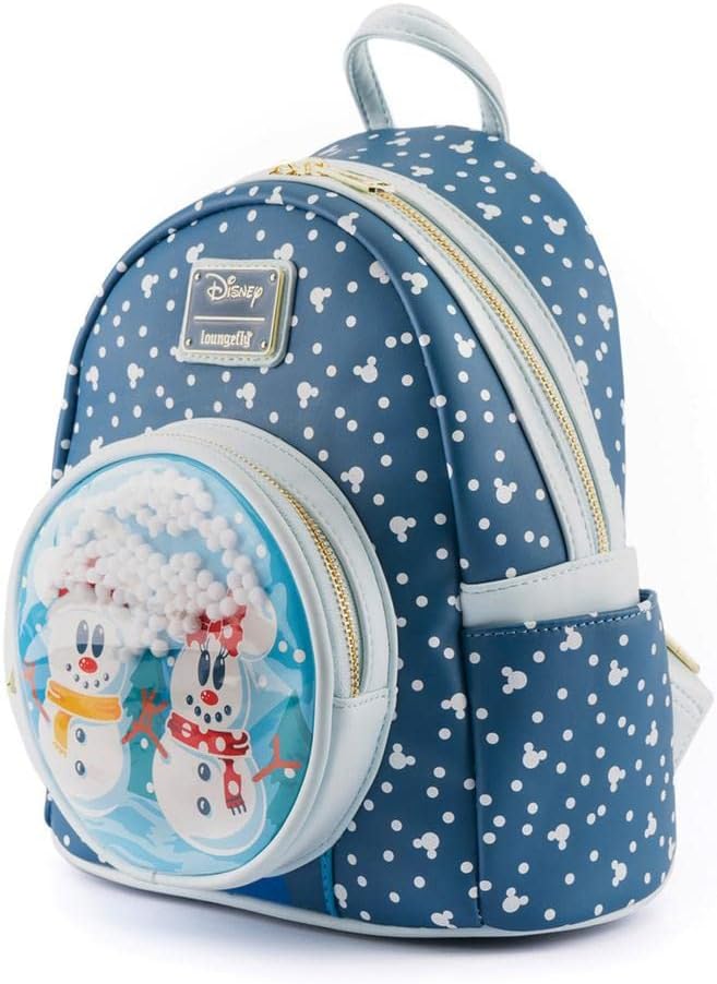 Mochila Mickey Minnie Snowman Disney Loungefly 26 cm
