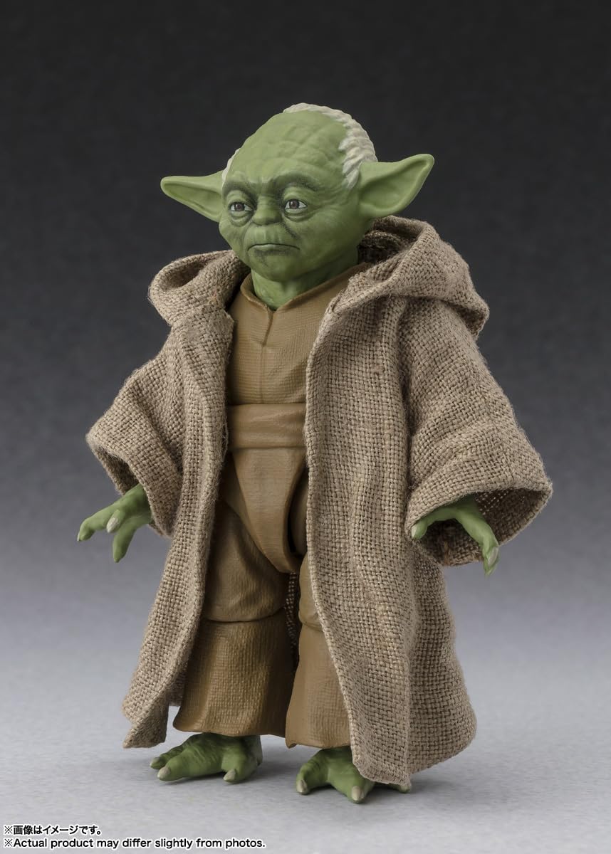 BANDAI SPIRITS S.H. Figuarts Star Wars Episode 3: Revenge of the Sith, Yoda Classic Ver., Approx. 2.8 inches (70 mm), PVC, ABS & Fabric, Pre-painted Action Figure