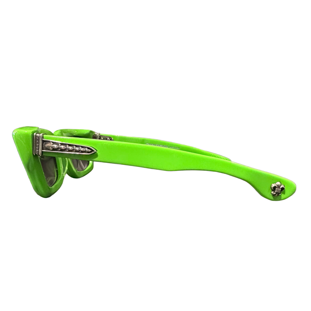 CHROME HEARTS 'STEEZIN' LIME GREEN SUNGLASSES