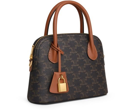 CELINE teen Honorine bag in Triomphe canvas and calfskin - Image 2