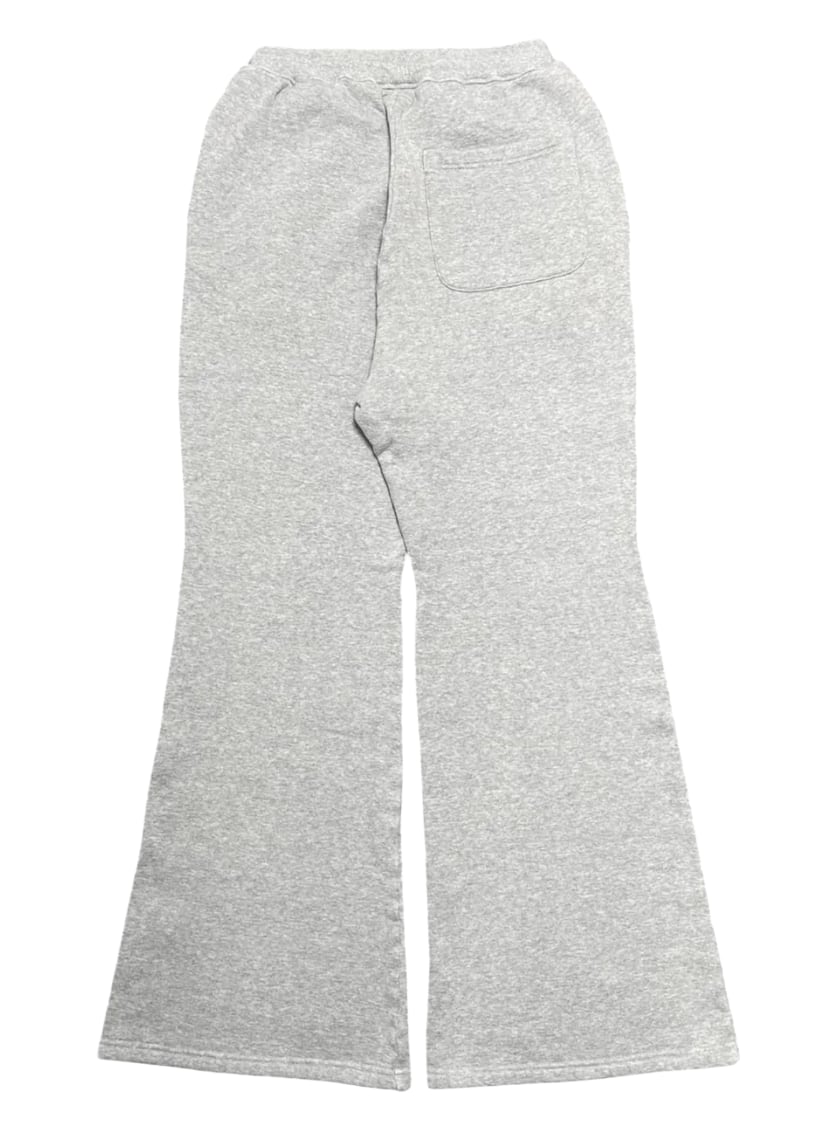 KAPITAL 'FLEECE' FLARE GREY SWEATPANTS
