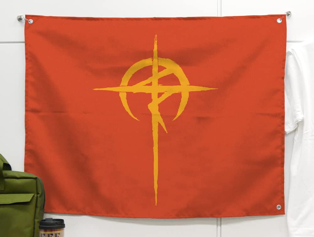 Cospa Mobile Suit Gundam Flashing Hathaway Muffy Flag, Approx. 35.4 x 25.2 inches (90 x 64 cm)