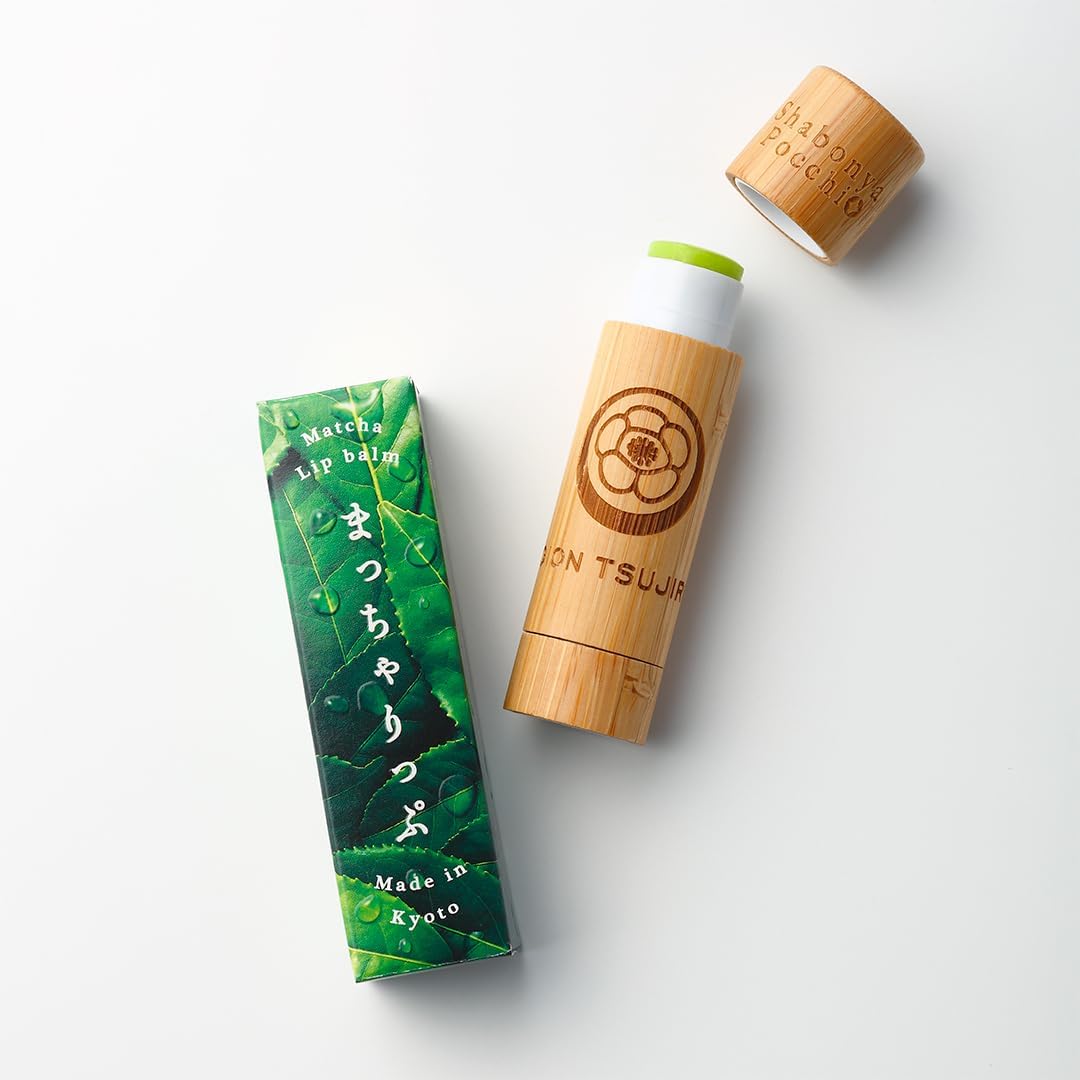 Jaen Tsujiri Kyoto Matcha Cosmetics, Matcha Lipstick, Present, Organic Matcha Scent, Lip Balm, Souvenir, Respect for the Aged Day