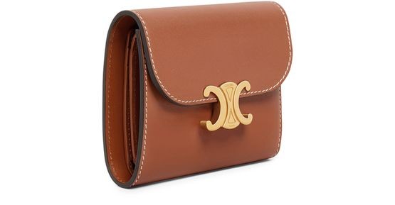 CELINE Small flap wallet in shiny smooth lambskin - Image 2