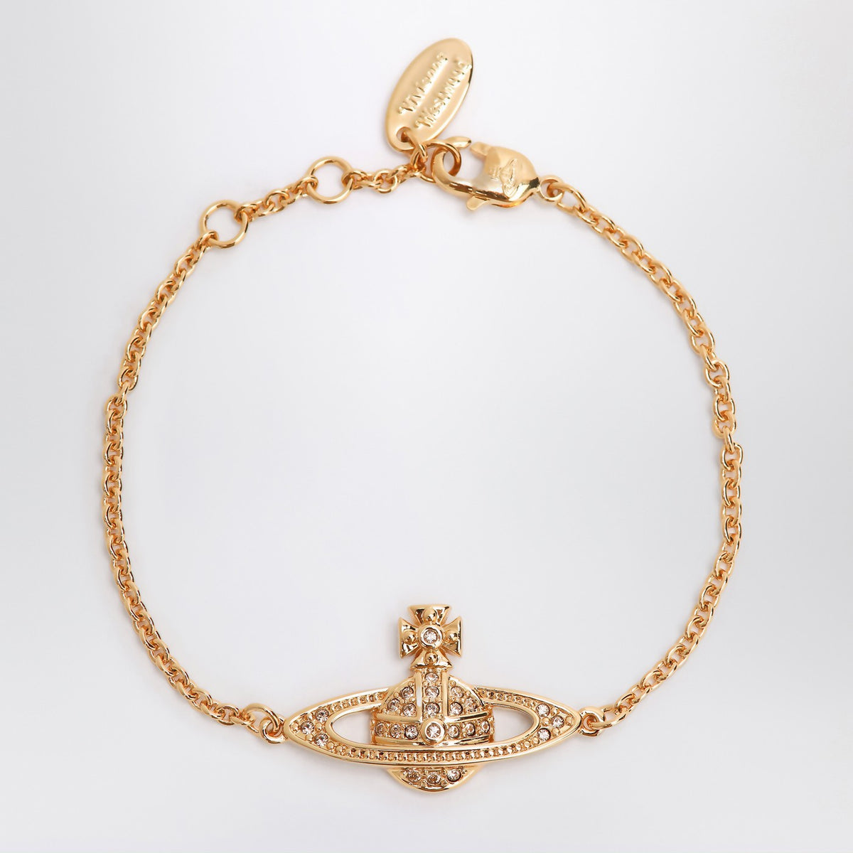Vivienne Vivienne Westwood Mini Bas Relief Chain Goldブレスレット - Image 2