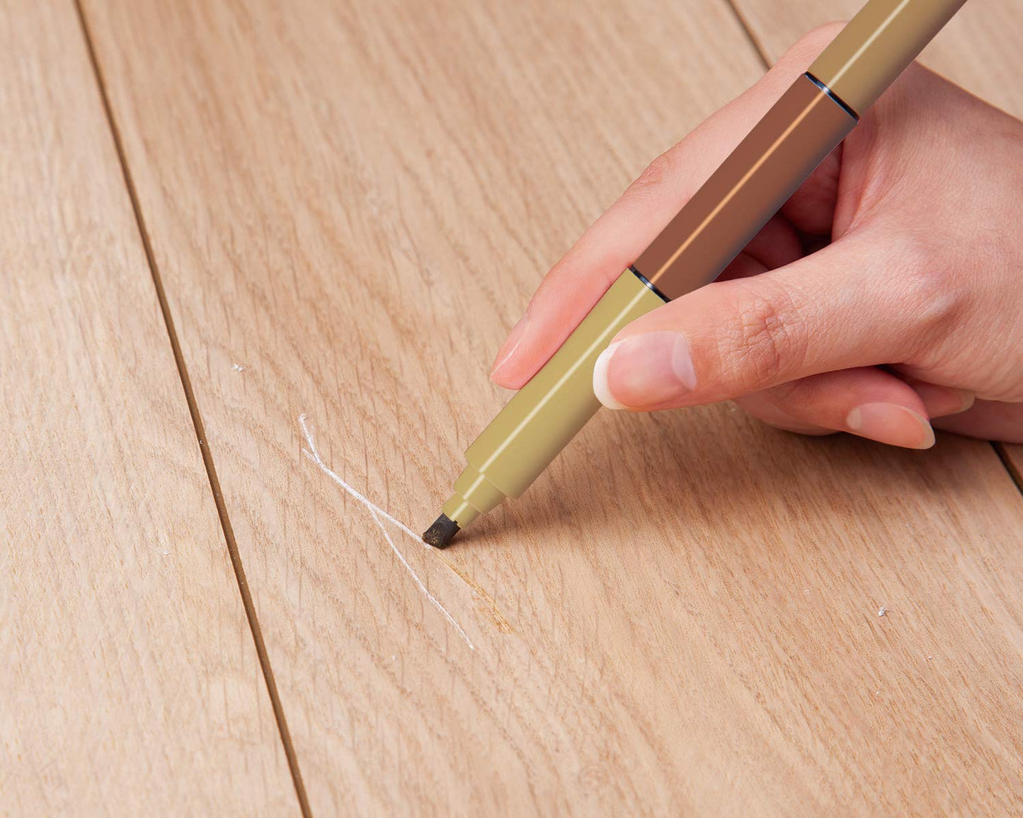 Como Life Scratch Hide Multi-Color Pen, Set of 6 Colors, Scratch Hide Pen, Scratch Hide, Repair Pen, Scratches, Rubbed, Furniture Repair, Marker, Wood Product Repair, Thick Drawing, Fine Drawing, Mix